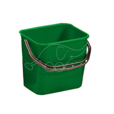 Plastic bucket 12L green