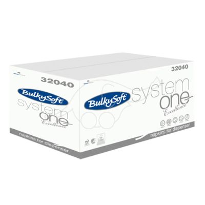 BulkySoft napkins System One Excellence 2-ply,21,5x16cm