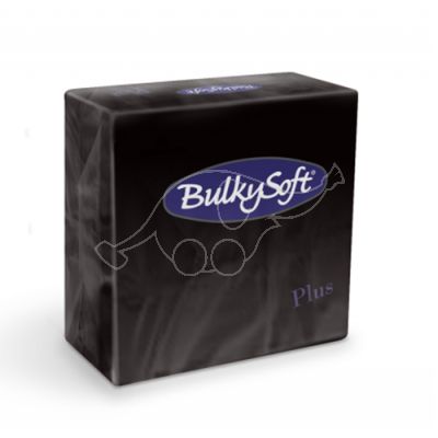 BulkySoft napkins Plus 38x38 2-ply black