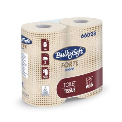Bulkysoft Forte Havana comapct toilet tissue 4 rolls