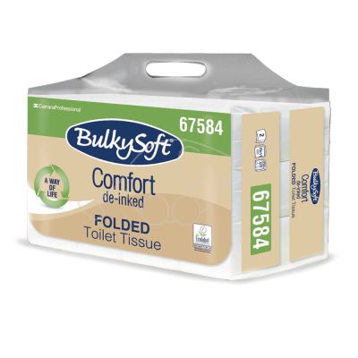 BylkySoft Comfort folded toilet paper, 2-ply, 250 pcs easy b