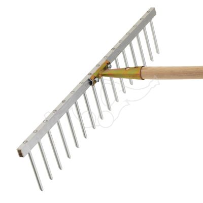 Light metal rake (adjustable), 63 cm, wo handle