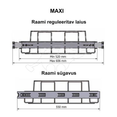 Longopac Flex Maxi 520x550 prügikotiraam