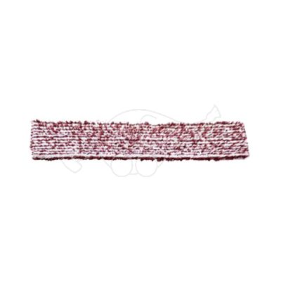 Sappax micro/polyester 45cm  tube towel  white/burgundy