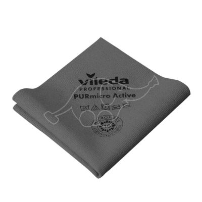 Vileda PURmicro Active microfibre cloth grey 38x35cm