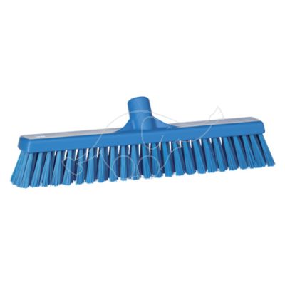 Vikan broom soft/hard 410mm, blue