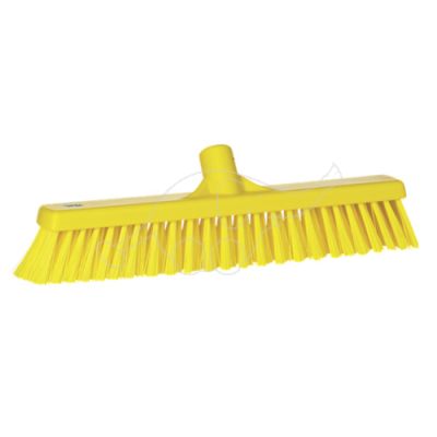 Vikan broom soft/hard 410mm, yellow