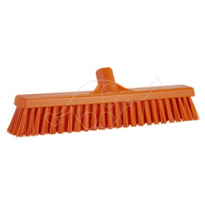 Vikan broom soft/hard 410mm, orange