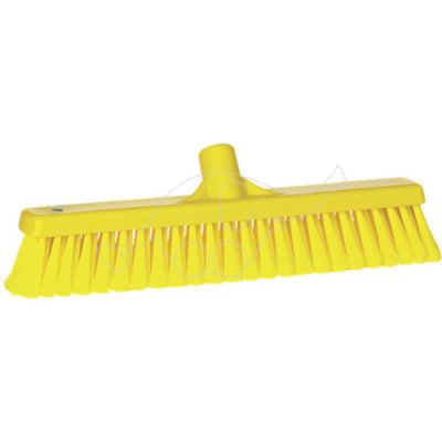 Vikan soft/split floor broom 410mm yellow
