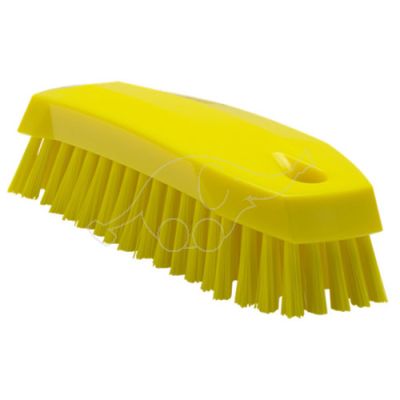 Vikan hand scrub brush 170mm medium,  yellow