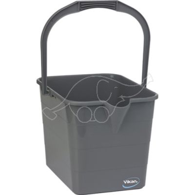 Vikan Mop Bucket,15 L, Grey
