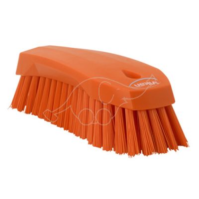 Vikan hand scrub brush L 200mm hard, orange