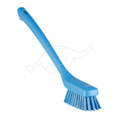 Vikan Narrow Cleaning Brush Long Handle, 420 mm, Hard, blue