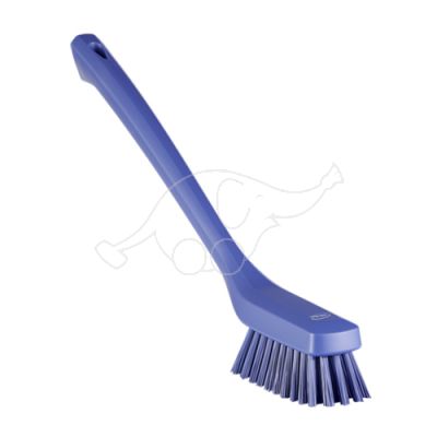 Vikan Narrow Cleaning Brush Long Handle, 420 mm, Hard,purple