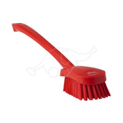 Vikan washing brush 415mm hard, red