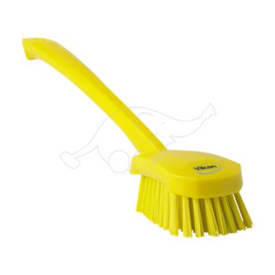 Vikan washing brush 415mm hard, yellow