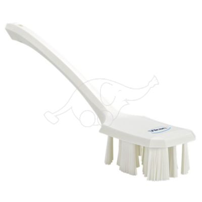 Vikan UST hand brush w/long handle 395mm, hard, white
