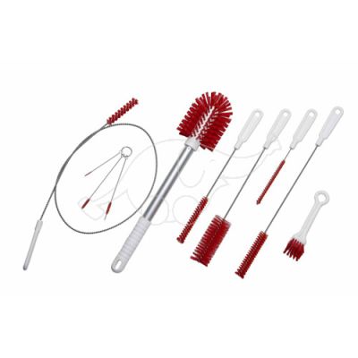 Vikan Brush Kit for Softice Machines (10pcs), Red