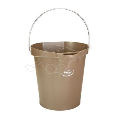 Vikan bucket 12L, brown