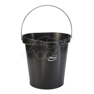 Vikan bucket 12L,  black