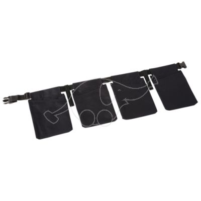 Vikan utility belt with 4 pockets, black