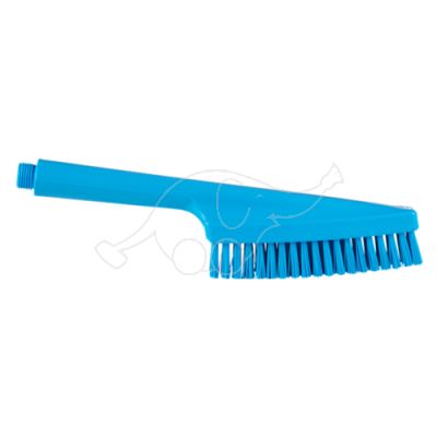 Vikan Hand Brush, waterfed, 330mm, Hard, Blue