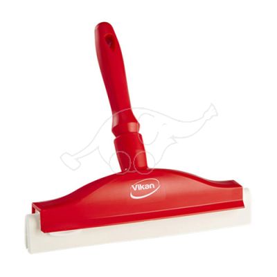 Hand squeegee 2C w.black rubber 250mm red