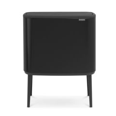 Brabantia prügikast jalgadel Touch Bin 11+23L, matt must