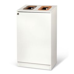 Longopac Bin Multi 2 osaline sorteerimisjaam, valge