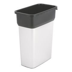 Vileda Geo 55L prügikast kandiline plastik, hõbehall