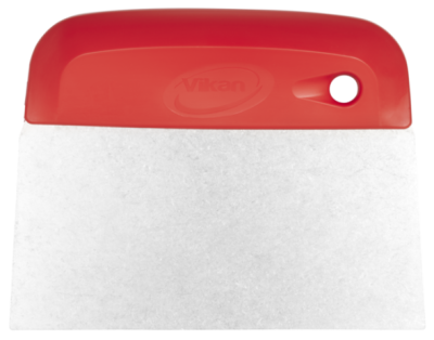 Vikan Dough Cutter/scraper 146mm Stainless Steel Blade, red