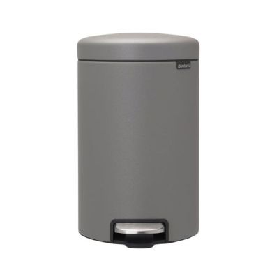 Brabantia waste bin Newicon pedal Bin 12L, concrete grey
