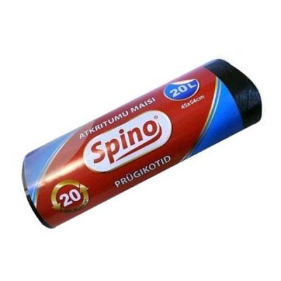 Garbage bag 20L HD black 20pcs/roll 450x540x0,009