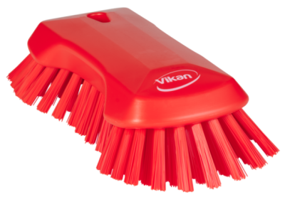 Vikan XL Hand Brush, 230mm, Very Hard, Red