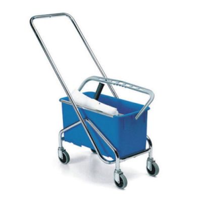 Trolley for window washing with handle+wheels