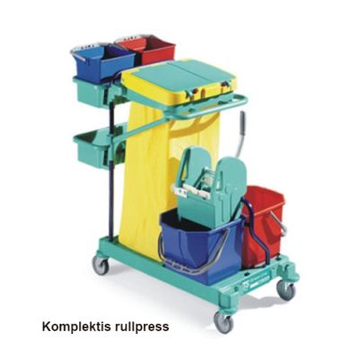 Koristuskäru Green 160 rullpressiga erimudel, sinine raam