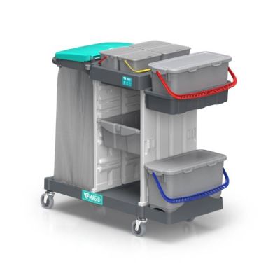 Cleaning trolley Magic System 720 Basic with 150mm silent wh