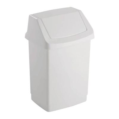 Dust bin Click 25L swing lid, white