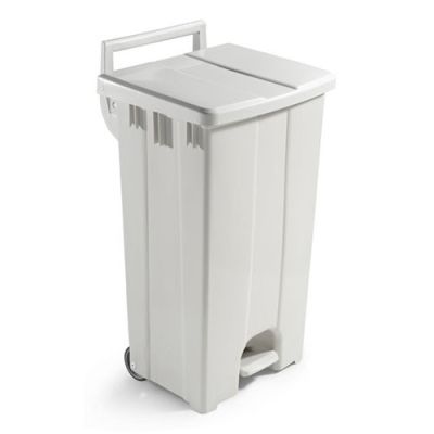 Derby bin 90L beige,white lid