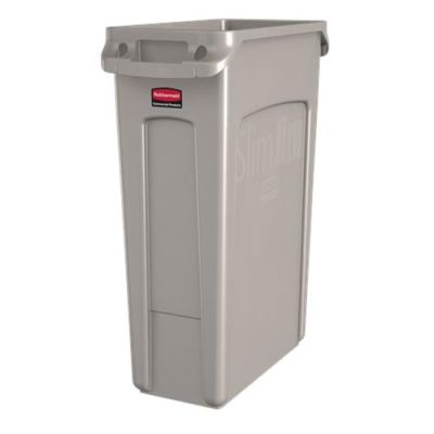 Prügikast Rubbermaid Slim Jim 87L helehall (alus 6472)
