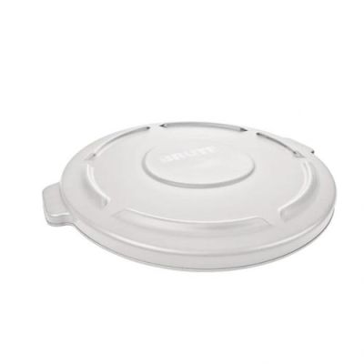 Kaas konteinerile Round Brute 76L Rubbermaid, valge