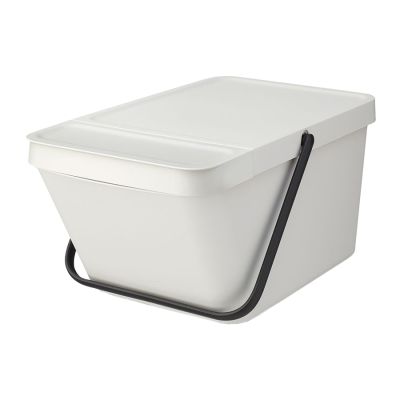 Brabantia Sort & Go 20L stackable bin, light grey
