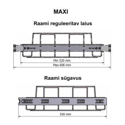 Longopac Flex Maxi 520x550 prügikotiraam