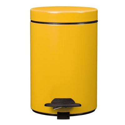 Dust bin with pedal 3L Rossignol, yellow