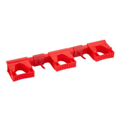 Vikan Hi-Flex varrehoidja süsteem seinale 3+2, 420mm, punane