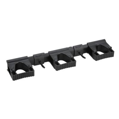Vikan Hi-Flex varrehoidja süsteem seinale 3+2, 420mm,must