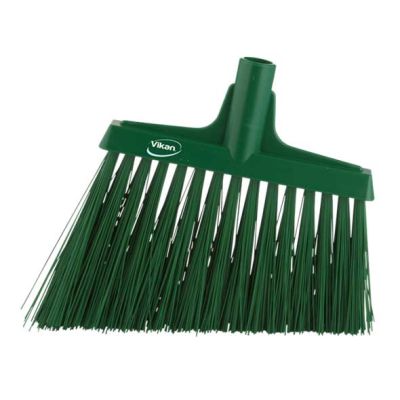 Vikan Broom angle cut 290mm very hard, green