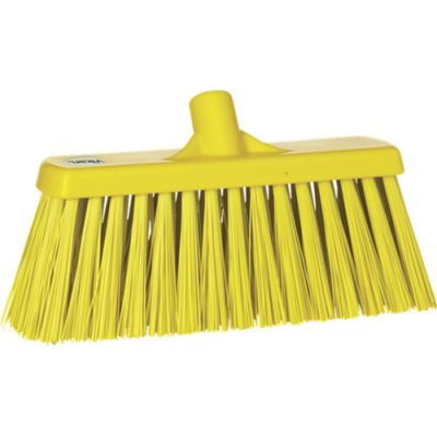 Vikan broom 330mm very hard, yellow