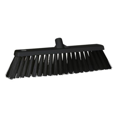Vikan broom 530mmm very hard, black