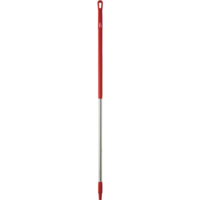 Vikan Stainless Steel Handle, Ø31 mm, 1510 mm, red